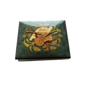 Reuge Music box Hey Jude- green lacquer finish.